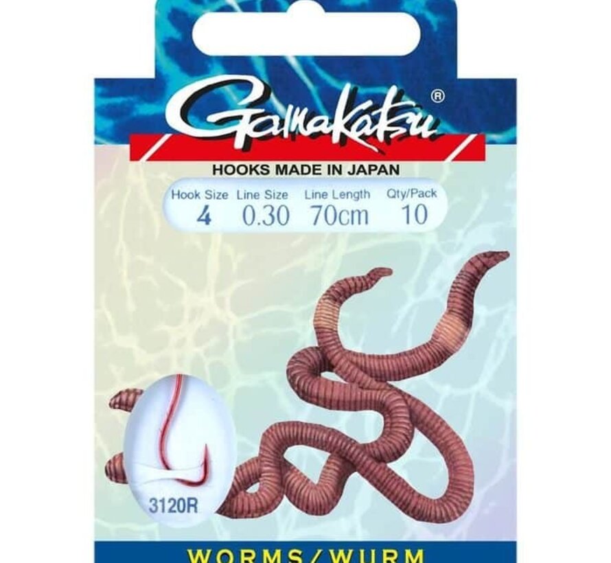 Gamakatsu Worm 5260R #4-0.30MM 75CM
