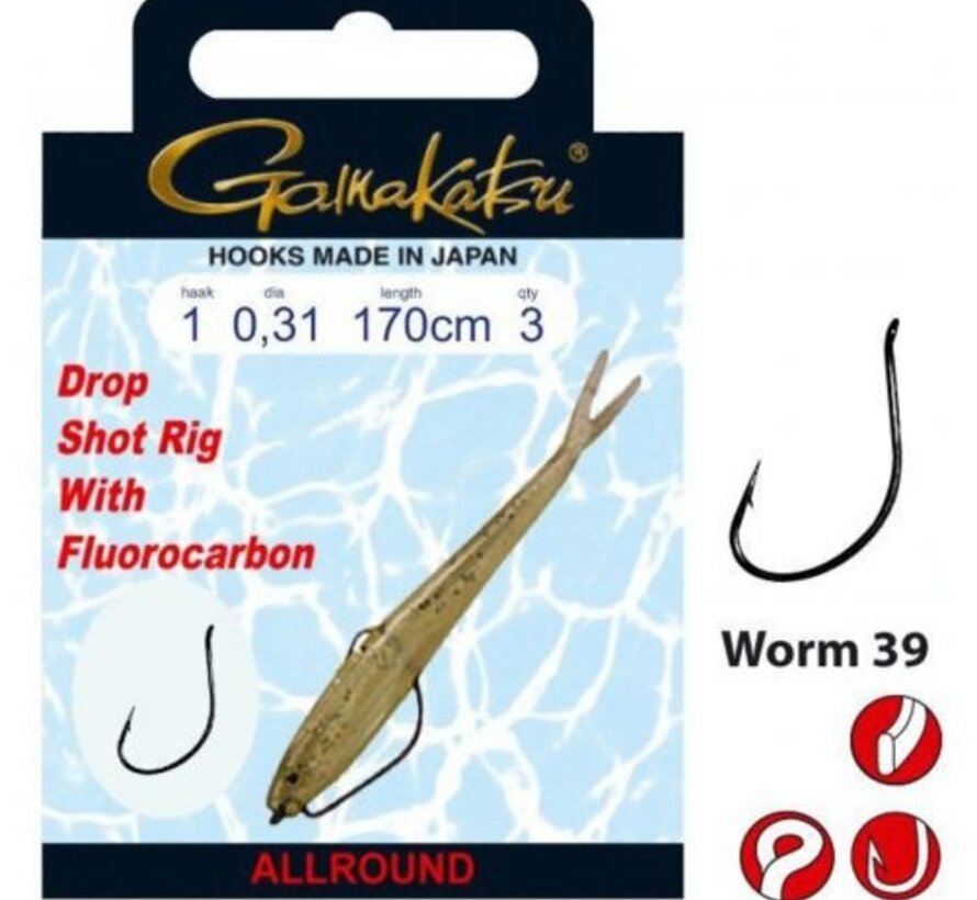 Gamakatsu Bkd-Drop Shot Rig W39 170cm 03-022 mm