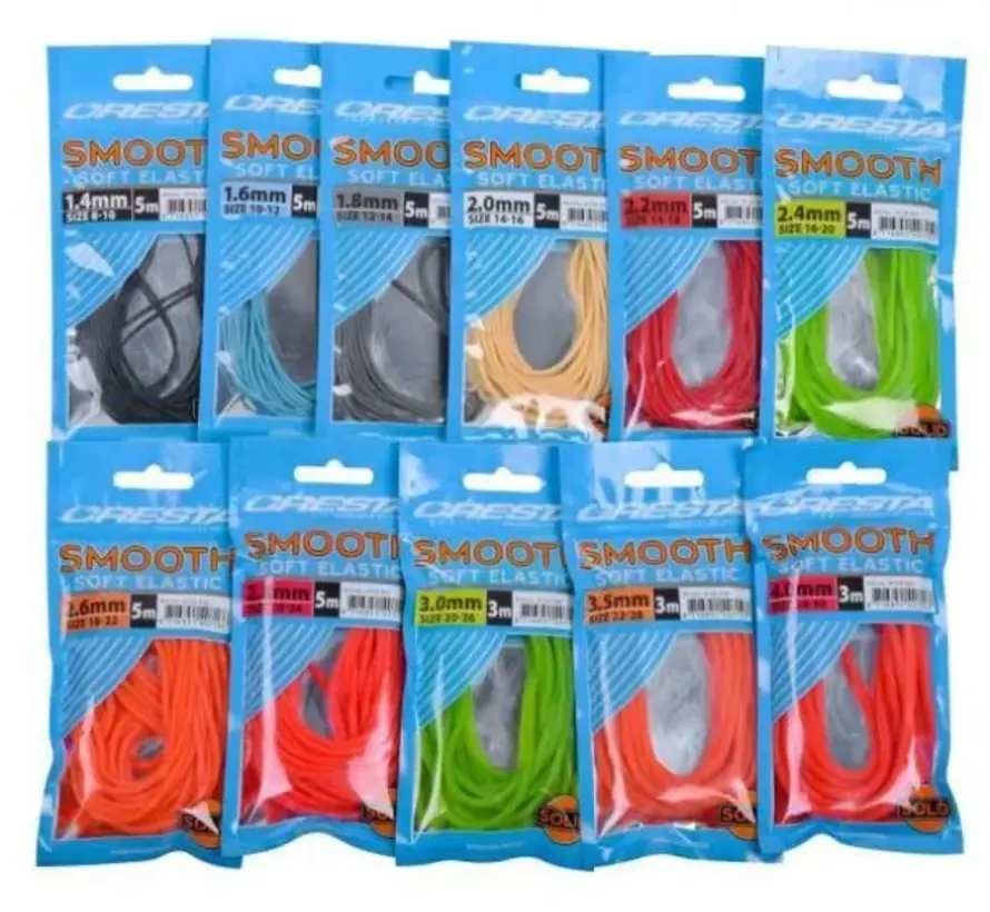 Cresta Smooth Soft Elastic Red 2.2mm 5m