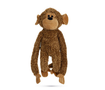 Beeztees Beeztees Aap Vik Pluche Bruin 40x20x13cm