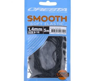 Cresta Cresta Smooth Soft Elastic Black 1.4mm 5m