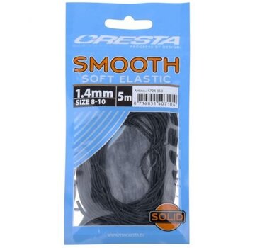 Cresta Cresta Smooth Soft Elastic Black 1.4mm 5m