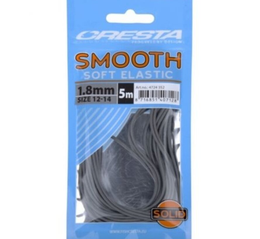 Cresta Smooth Soft Elastic Grey 1.8mm 5m