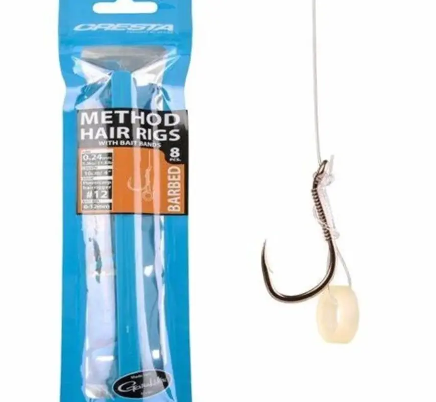 Cresta Method Rigs + Band #14-0,22mm Barbed