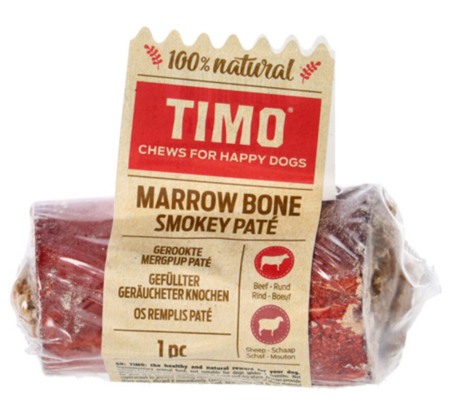 Runderbot gerookt gevuld met paté 308g Rund