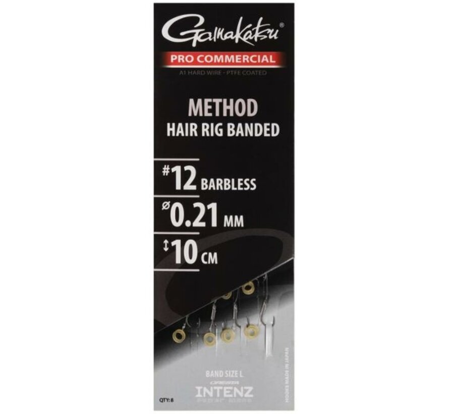 Gamakatsu Hair Rig Banded 12-0.21mm 10cm