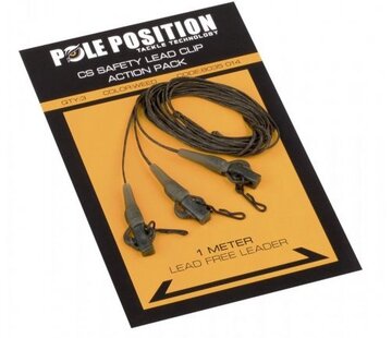Pole Position Pole Position Leadclip Set + Leader 45lb Weed