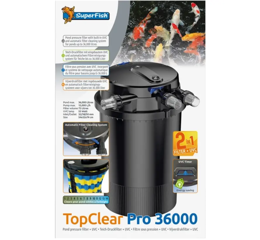 Superfish Topclear Pro 36000 uvc-55w