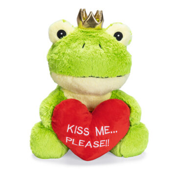 Beeztees Beeztees Prins Kikker Pluche Groen 32x25x18,5cm