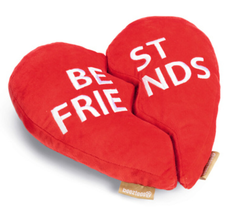 Beeztees Hart Best Friends Pluche Rood 25x27x7,5cm