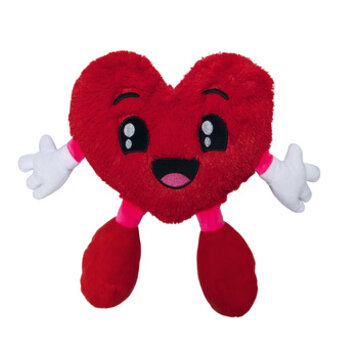 Beeztees Beeztees Mr. Love Pluche Rood 28x35x6cm