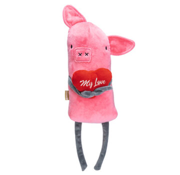 Beeztees Beeztees Liefdesvarken Pluche 45x15x10cm