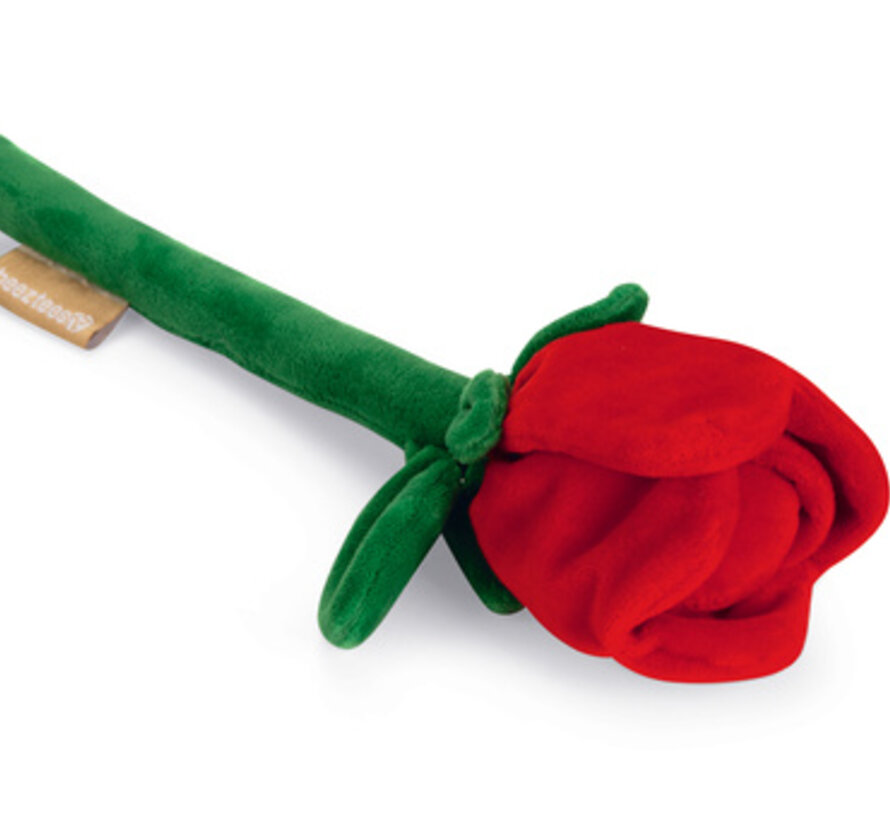 Beeztees Rode Roos Pluche Rood/Groen 30x7,5x6,5cm