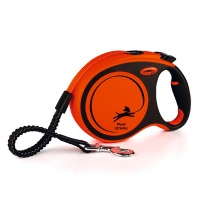 Flexi Xtreme Tape Zwart/Oranje L 8M