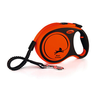 Beeztees Flexi Xtreme Tape Zwart/Oranje M 5M