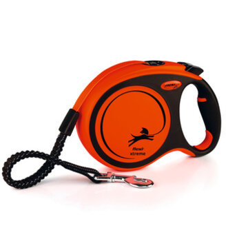 Beeztees Flexi Xtreme Tape Zwart/Oranje XS 3M