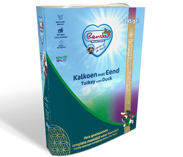 Renske Renske Adult Gestoomd 395g Kalkoen & Eend