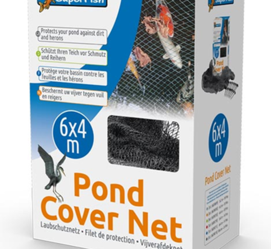 Superfish Vijverafdeknet 6 X 4 M + 14 Pinnen