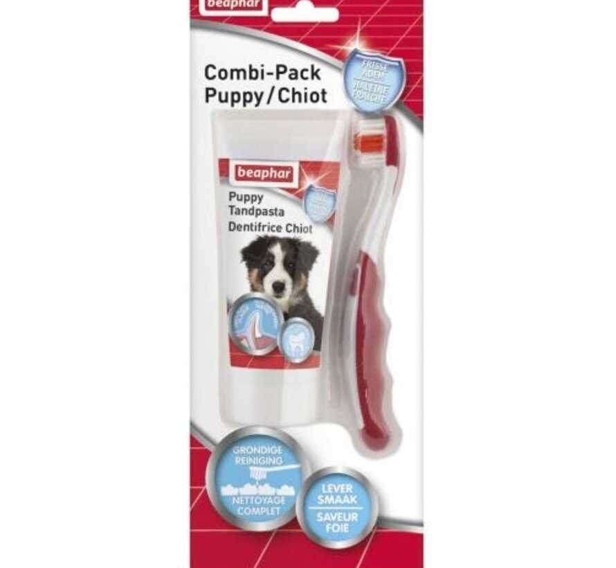 Tandpasta & Borstel Combipack Puppy