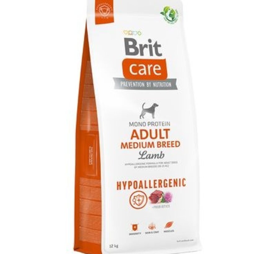 Brit Care Hypoallergenic Adult Medium Breed 12kg