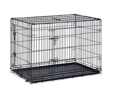 Beeztees Beeztees Hondenbench 2 Deurs Zwart 123X77X83