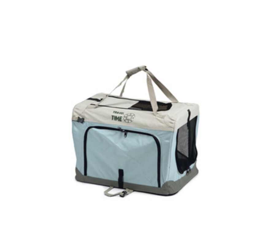Beeztees Travel Time Hondenbench Nylon Lichtblauw 49x34x35cm