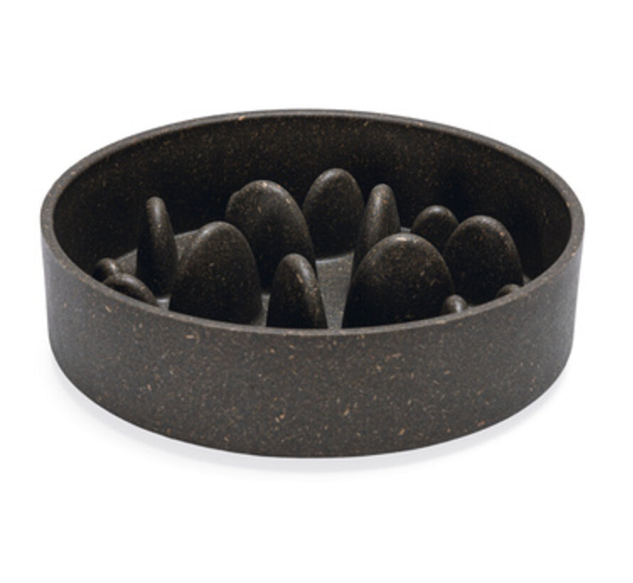 Designed by Lotte Anti Schrokbak Pom Grijs - Hond (17cm)