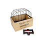Beeztees Hout Fietsmand Journey met Draadkap