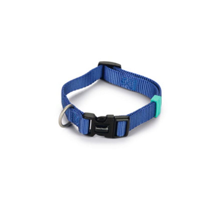 Beeztees Uni Halsband Hond Blauw 26-40 cm x 15mm