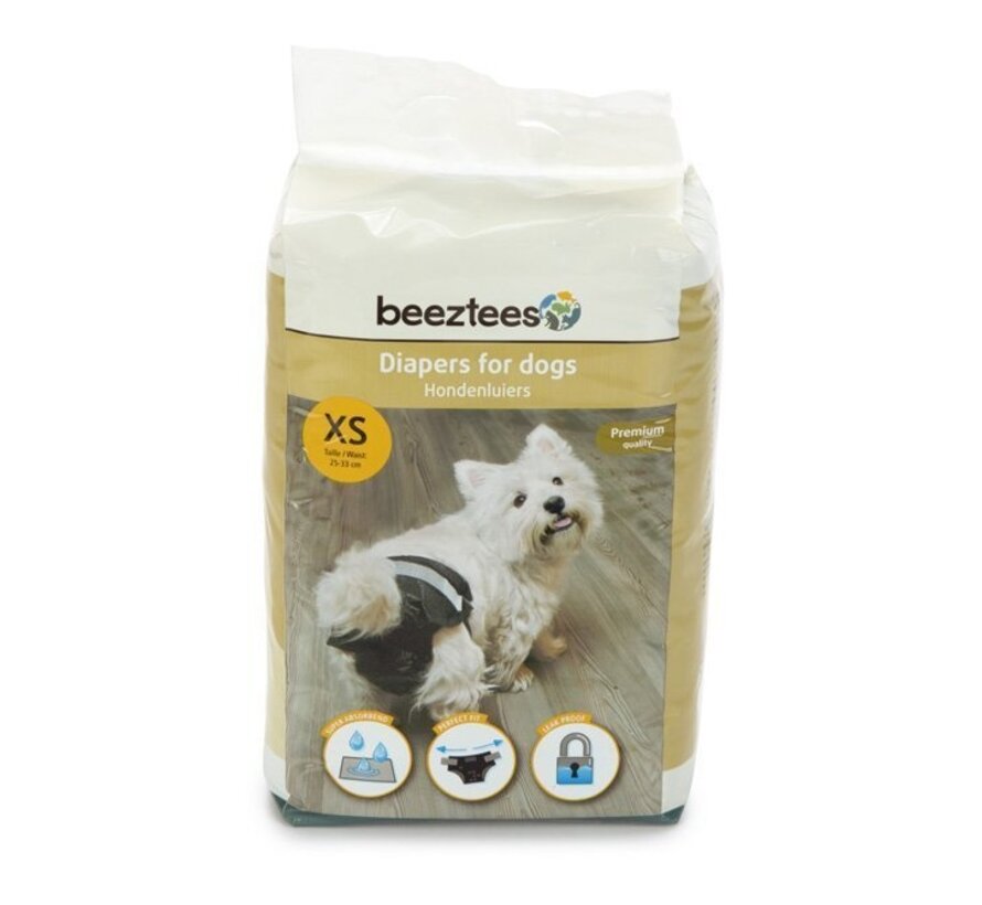 Beeztees Hondenluier Zwart XS 22ST