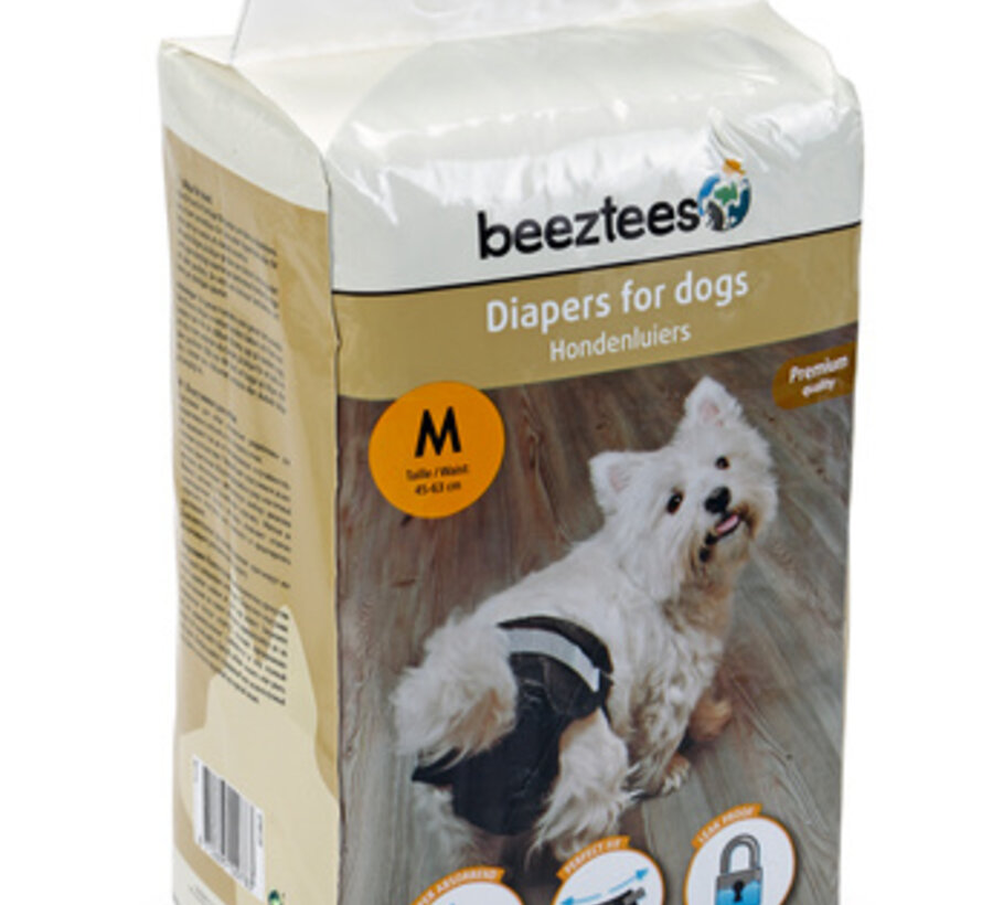 Beeztees Hondenluier Zwart M 12ST