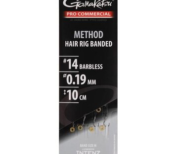 Gamakatsu Gamakatsu Method Hair Rig Banded Haak 14 barbless Lengte 10 cm Lijndikte 0.21mm