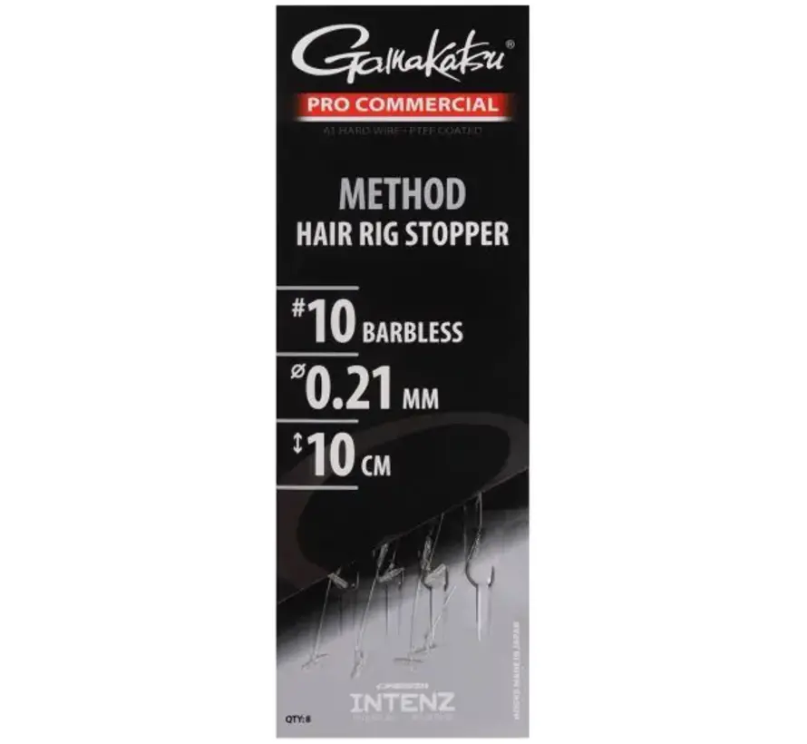 Gamakatsu Method Hair Rig Stopper Haak 12 Lengte 10 cm Lijndikte 0.21 mm