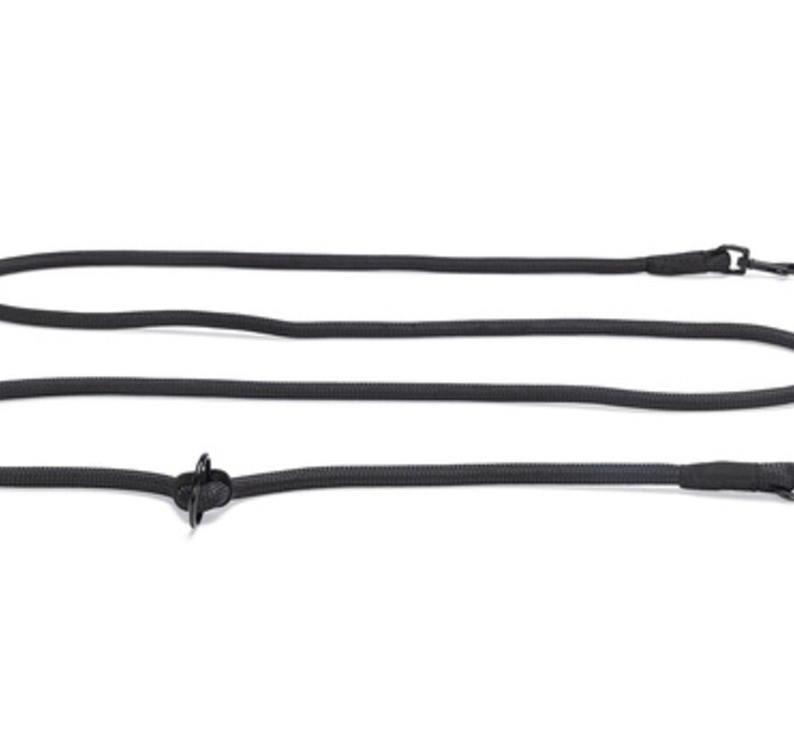 Beeztees Premium Parinca Hondenriem Rond Nylon Zwart 280x1,2cm