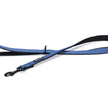 Beeztees Beeztees Parinca Premium Hondenriem Nylon Blauw 120cm x 20mm