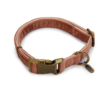 Beeztees Designed by Lotte Velura Hondenhalsband Fluweel Roze 48-70cm x25mm