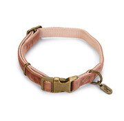 Beeztees Designed by Lotte Velura Hondenhalsband Fluweel Roze 35-50cm x20mm
