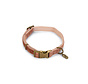 Designed by Lotte Velura Hondenhalsband Fluweel Roze 35-50cm x20mm