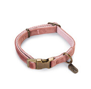 Beeztees Designed by Lotte Velura Hondenhalsband Fluweel Roze 26-40cm x15mm
