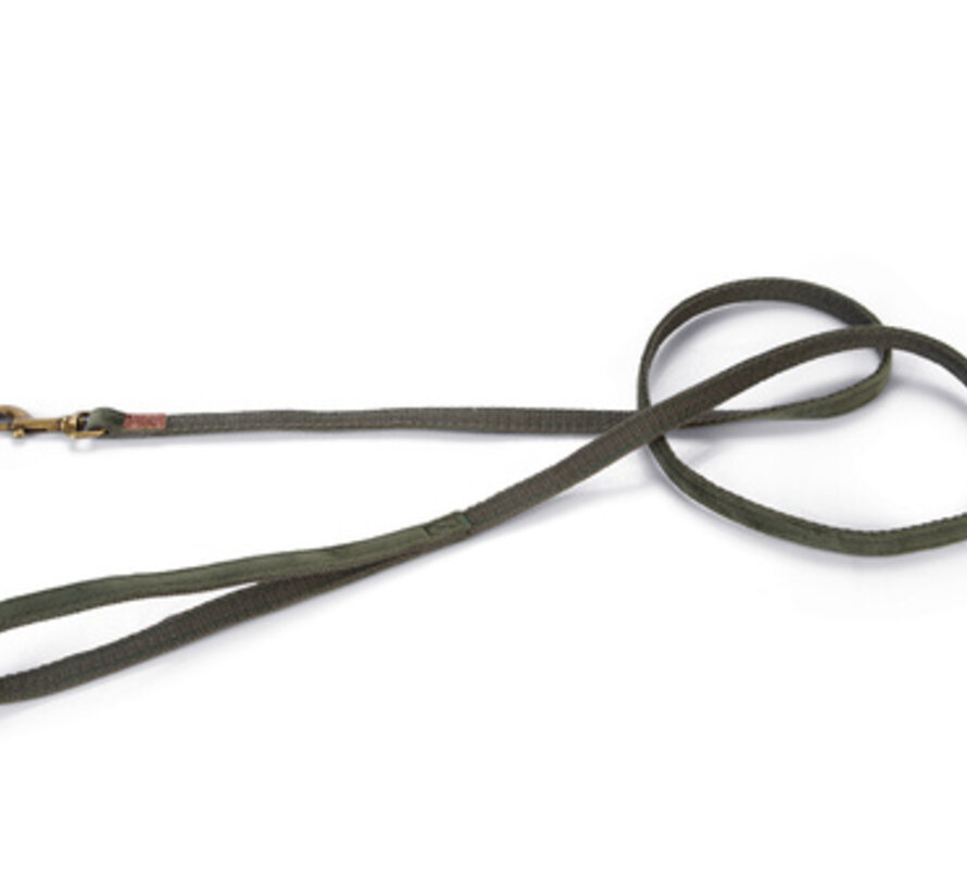 Designed by Lotte Velura Hondenriem Fluweel Groen 120cmx10mm