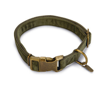Beeztees Designed by Lotte Velura Hondenhalsband Fluweel Groen 48-70cm x25mm