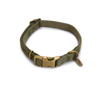 Beeztees Designed by Lotte Velura Hondenhalsband Fluweel Groen 35-50cm x20mm