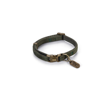 Beeztees Designed by Lotte Velura Hondenhalsband Fluweel Groen 20-30cm x10mm