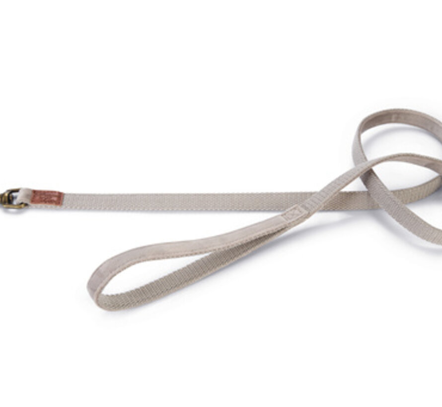 Designed by Lotte Velura Hondenriem Fluweel Grijs 120cmx15mm