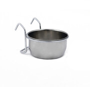 Beeztees Beeztees Coopcup Inox+Houder Hondenvoerbak 0,3L 9cm