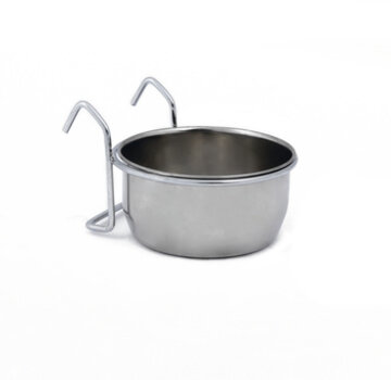Beeztees Beeztees Coopcup Inox+Houder Hondenvoerbak 0,3L 9cm