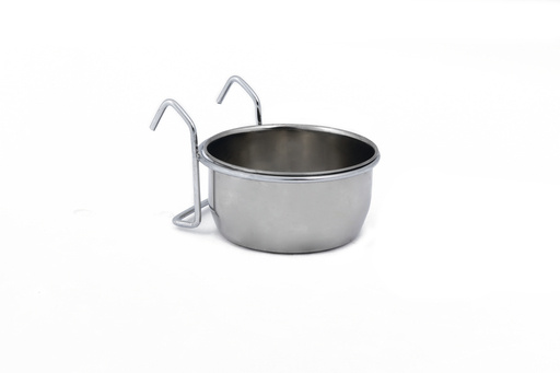 Beeztees Beeztees Coopcup Inox+Houder Hondenvoerbak 0,3L 9cm