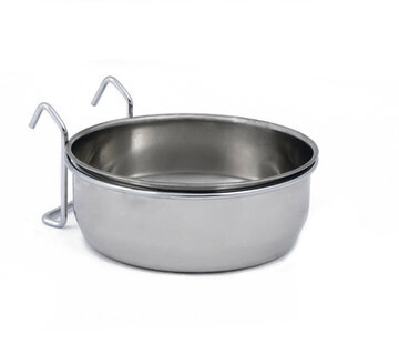 Beeztees Beeztees CoopCup Inox+Houder Hondenvoerbak 0,9L 15cm