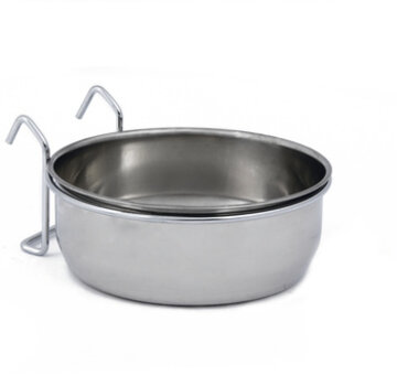 Beeztees Beeztees CoopCup Inox+Houder Hondenvoerbak 0,9L 15cm