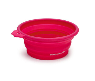 Beeztees Beeztees Hondenvoerbak Inklapbaar Roze 14x12,5x5 cm 250ml